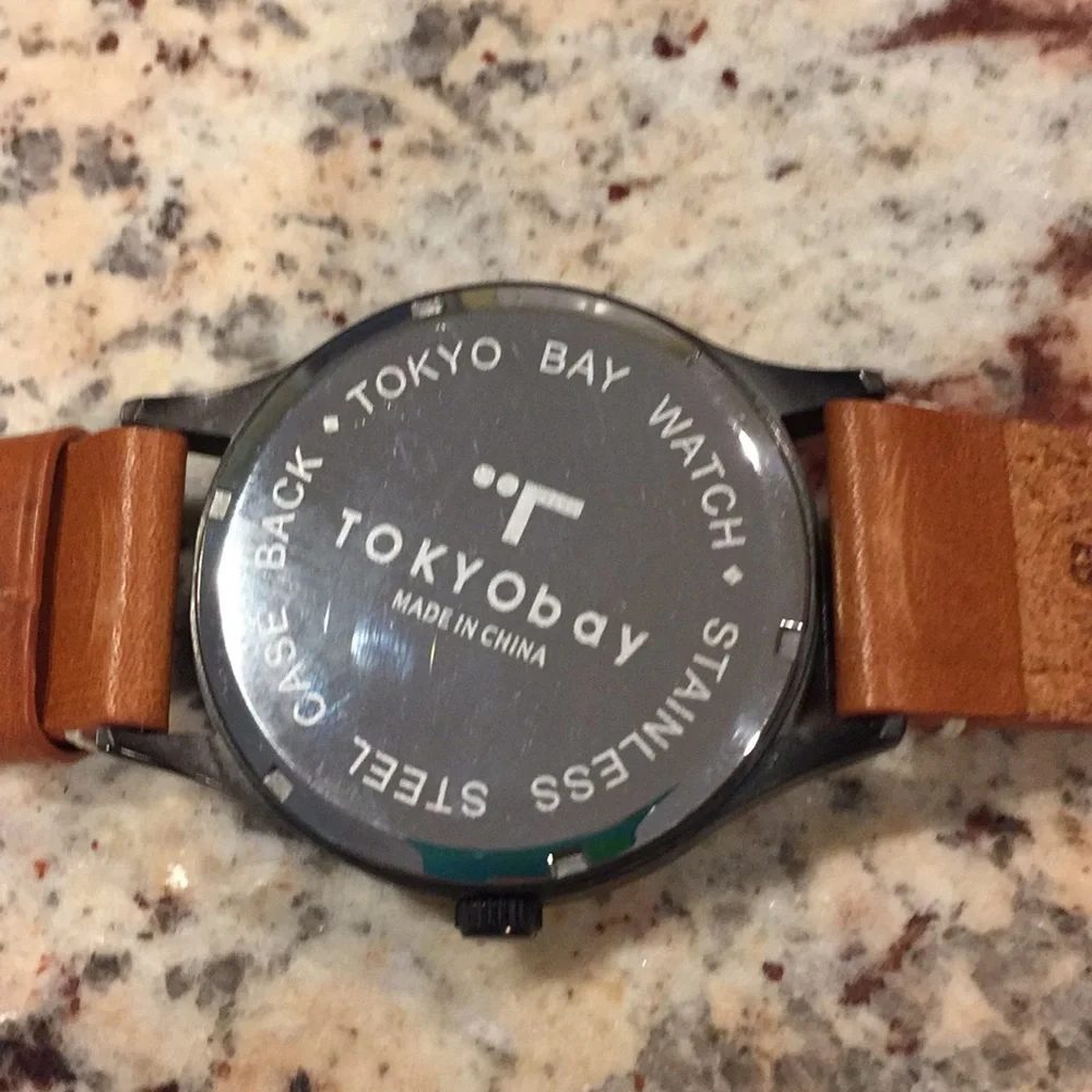 Tokyobay Watch w Brown Leather Band